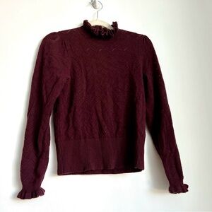 ✨ J crew 100% cashmere sweater 🌰 🍷 XXS
